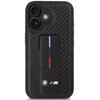 Etui BMW M Grip Stand Smooth and Carbon do Apple iPhone 16 Czarny