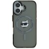 Etui KARL LAGERFELD IML Metal Choupette Head MagSafe do Apple iPhone 16 Plus Czarny Model telefonu iPhone 16 Plus