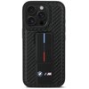 Etui BMW M Grip Stand Smooth and Carbon do Apple iPhone 16 Pro Max Czarny Seria telefonu iPhone