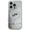 Etui KARL LAGERFELD Liquid Glitter Karl&Choupette Head MagSafe do Apple iPhone 16 Pro Przezroczysty Model telefonu iPhone 16 Pro