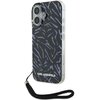 Etui KARL LAGERFELD Zebra with Cord do Apple iPhone 16 Plus Fioletowy