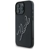 Etui KARL LAGERFELD 3D Rubber Bicolor Signature do Apple iPhone 16 Pro Czarny Seria telefonu iPhone