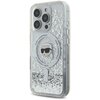 Etui KARL LAGERFELD Liquid Glitter Karl Head MagSafe do Apple iPhone 16 Pro Max Przezroczysty Seria telefonu iPhone
