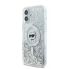 Etui KARL LAGERFELD Liquid Glitter Choupette Head MagSafe do Apple iPhone 16 Przezroczysty Seria telefonu iPhone