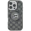 Etui KARL LAGERFELD IML Monogram Karl&Choupette Head MagSafe do Apple iPhone 16 Pro Max Czarny Model telefonu iPhone 16 Pro Max