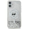 Etui KARL LAGERFELD Liquid Glitter Choupette Head MagSafe do Apple iPhone 16 Pro Przezroczysty Model telefonu iPhone 16 Pro