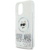 Etui KARL LAGERFELD Liquid Glitter Choupette Head MagSafe do Apple iPhone 16 Pro Przezroczysty Typ Etui nakładka