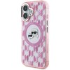 Etui KARL LAGERFELD IML Monogram Karl&Choupette Head MagSafe do Apple iPhone 16 Różowy Seria telefonu iPhone