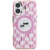 Etui KARL LAGERFELD IML Monogram Karl&Choupette Head MagSafe do Apple iPhone 16 Różowy Model telefonu iPhone 16