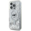 Etui KARL LAGERFELD Liquid Glitter Choupette Head MagSafe do Apple iPhone 16 Pro Max Przezroczysty Seria telefonu iPhone