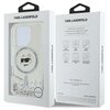 Etui KARL LAGERFELD Liquid Glitter Choupette Head MagSafe do Apple iPhone 16 Pro Max Przezroczysty Marka telefonu Apple