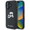 Etui KARL LAGERFELD Monogram Karl&Choupette Head Pin do Apple iPhone 16 Czarny