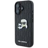 Etui KARL LAGERFELD Monogram Karl&Choupette Head Pin do Apple iPhone 16 Czarny Seria telefonu iPhone