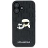 Etui KARL LAGERFELD Monogram Karl&Choupette Head Pin do Apple iPhone 16 Czarny Kompatybilność Apple iPhone 16