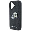 Etui KARL LAGERFELD Monogram Karl&Choupette Head Pin do Apple iPhone 16 Czarny Model telefonu iPhone 16