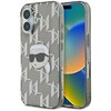 Etui KARL LAGERFELD IML Karl Head Electroplated do Apple iPhone 16 Czarny