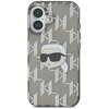 Etui KARL LAGERFELD IML Karl Head Electroplated do Apple iPhone 16 Czarny Seria telefonu iPhone