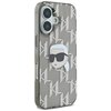 Etui KARL LAGERFELD IML Karl Head Electroplated do Apple iPhone 16 Czarny Model telefonu iPhone 16