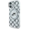 Etui KARL LAGERFELD IML Monogram Karl&Choupette Head MagSafe do Apple iPhone 16 Przezroczysty Seria telefonu iPhone
