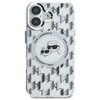 Etui KARL LAGERFELD IML Monogram Karl&Choupette Head MagSafe do Apple iPhone 16 Przezroczysty Model telefonu iPhone 16