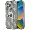 Etui KARL LAGERFELD IML Karl Head Electroplated do Apple iPhone 16 Pro Czarny