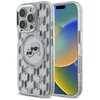 Etui KARL LAGERFELD IML Monogram Karl&Choupette Head MagSafe do Apple iPhone 16 Pro Przezroczysty