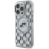 Etui KARL LAGERFELD IML Monogram Karl&Choupette Head MagSafe do Apple iPhone 16 Pro Przezroczysty Seria telefonu iPhone
