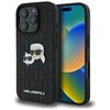 Etui KARL LAGERFELD Monogram Karl&Chaoupette Head Pin do Apple iPhone 16 Pro Max Czarny
