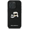 Etui KARL LAGERFELD Monogram Karl&Chaoupette Head Pin do Apple iPhone 16 Pro Max Czarny Model telefonu iPhone 16 Pro Max
