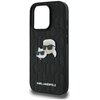 Etui KARL LAGERFELD Monogram Karl&Chaoupette Head Pin do Apple iPhone 16 Pro Max Czarny Dominujący kolor Czarny