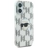 Etui KARL LAGERFELD IML Karl Head Electroplated do Apple iPhone 16 Przezroczysty Kompatybilność Apple iPhone 16