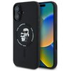 Etui KARL LAGERFELD Silicone Karl&Choupette Ring MagSafe do Apple iPhone 16 Plus Czarny