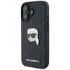 Etui KARL LAGERFELD Monogram Karl Head Pin do Apple iPhone 16 Czarny Seria telefonu iPhone
