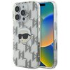 Etui KARL LAGERFELD IML Karl Head Electroplated do Apple iPhone 16 Pro Przezroczysty