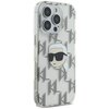 Etui KARL LAGERFELD IML Karl Head Electroplated do Apple iPhone 16 Pro Przezroczysty Kompatybilność Apple iPhone 16 Pro