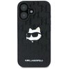 Etui KARL LAGERFELD Monogram Choupette Head Pin do Apple iPhone 16 Czarny Model telefonu iPhone 16