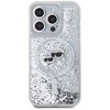 Etui KARL LAGERFELD Liquid Glitter Karl & Choupette Head Magsafe do Apple iPhone 15 Pro Przezroczysty Model telefonu iPhone 15 Pro