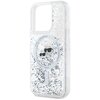 Etui KARL LAGERFELD Liquid Glitter Karl & Choupette Head Magsafe do Apple iPhone 15 Pro Przezroczysty Typ Etui nakładka