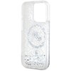 Etui KARL LAGERFELD Liquid Glitter Karl & Choupette Head Magsafe do Apple iPhone 15 Pro Przezroczysty Gwarancja 12 miesięcy