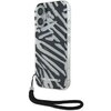 Etui KARL LAGERFELD IML Zebra Pattern & Cord do Apple iPhone 16 Czarno-biały