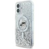 Etui KARL LAGERFELD Liquid Glitter Karl&Choupette Head Magsafe do Apple iPhone 16 Plus Przezroczysty Seria telefonu iPhone