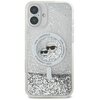 Etui KARL LAGERFELD Liquid Glitter Karl&Choupette Head Magsafe do Apple iPhone 16 Plus Przezroczysty Model telefonu iPhone 16 Plus
