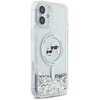 Etui KARL LAGERFELD Liquid Glitter Karl&Choupette Head Magsafe do Apple iPhone 16 Plus Przezroczysty Kompatybilność Apple iPhone 16 Plus
