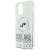 Etui KARL LAGERFELD Liquid Glitter Karl&Choupette Head Magsafe do Apple iPhone 16 Plus Przezroczysty Typ Etui nakładka