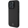 Etui MERCEDES Textured And Plain Leather MagSafe do Apple iPhone 16 Pro Max Czarny Seria telefonu iPhone