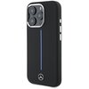 Etui MERCEDES Silicone Blue Stripe MagSafe do Apple iPhone 16 Pro Max Czarny Seria telefonu iPhone