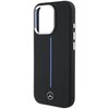 Etui MERCEDES Silicone Blue Stripe MagSafe do Apple iPhone 16 Pro Max Czarny Typ Etui nakładka