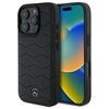 Etui MERCEDES MB Waves Leather do Apple iPhone 16 Pro Czarny