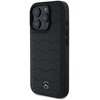 Etui MERCEDES MB Waves Leather do Apple iPhone 16 Pro Czarny Seria telefonu iPhone