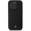 Etui MERCEDES MB Waves Leather do Apple iPhone 16 Pro Czarny Model telefonu iPhone 16 Pro
